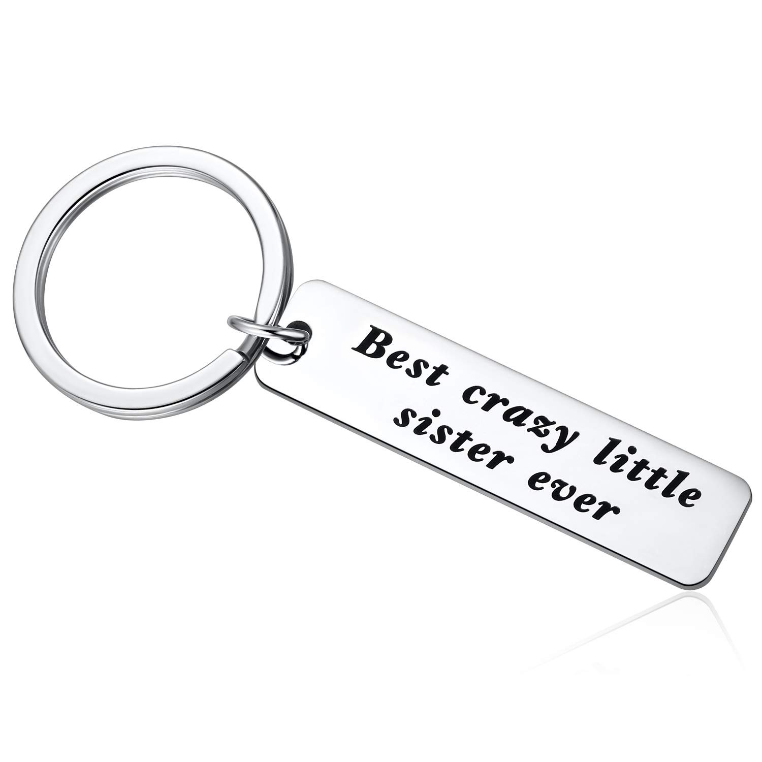 Valentine Gift Ideas For Sister
 Sister Gift Keychain Birthday from Big Sister Best Crazy