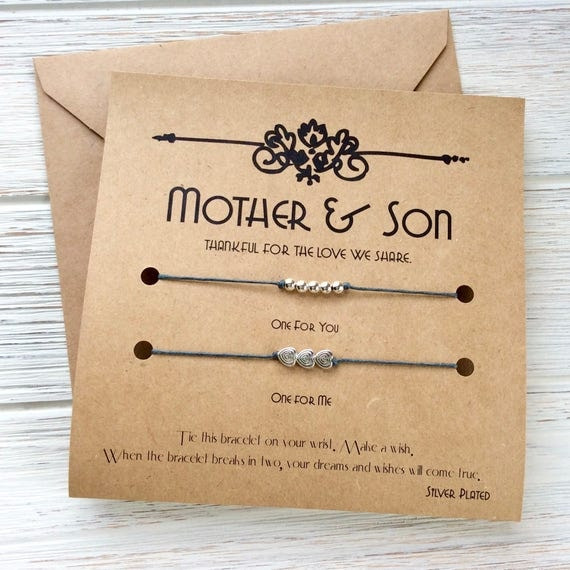 Valentine Gift Ideas For Son
 Mom Son Gift For Son Valentines Day Son Wish Bracelet Mother