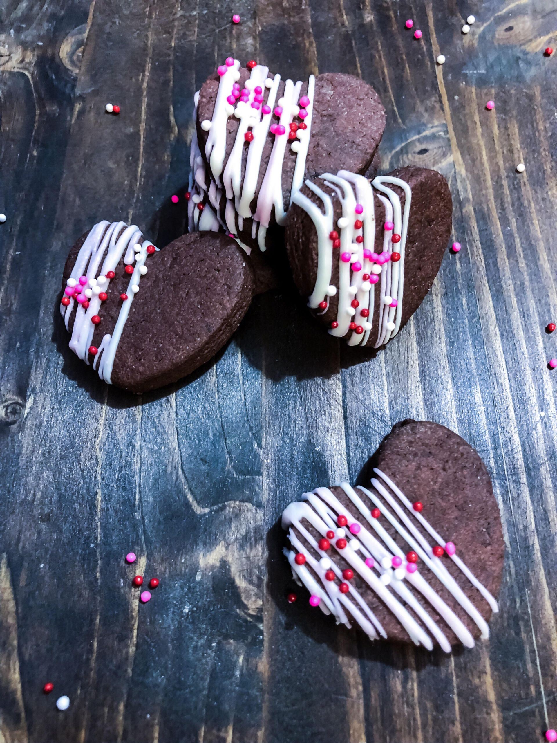 Valentine Shortbread Cookies
 Chocolate Espresso Shortbread Cookies for Valentine’s Day