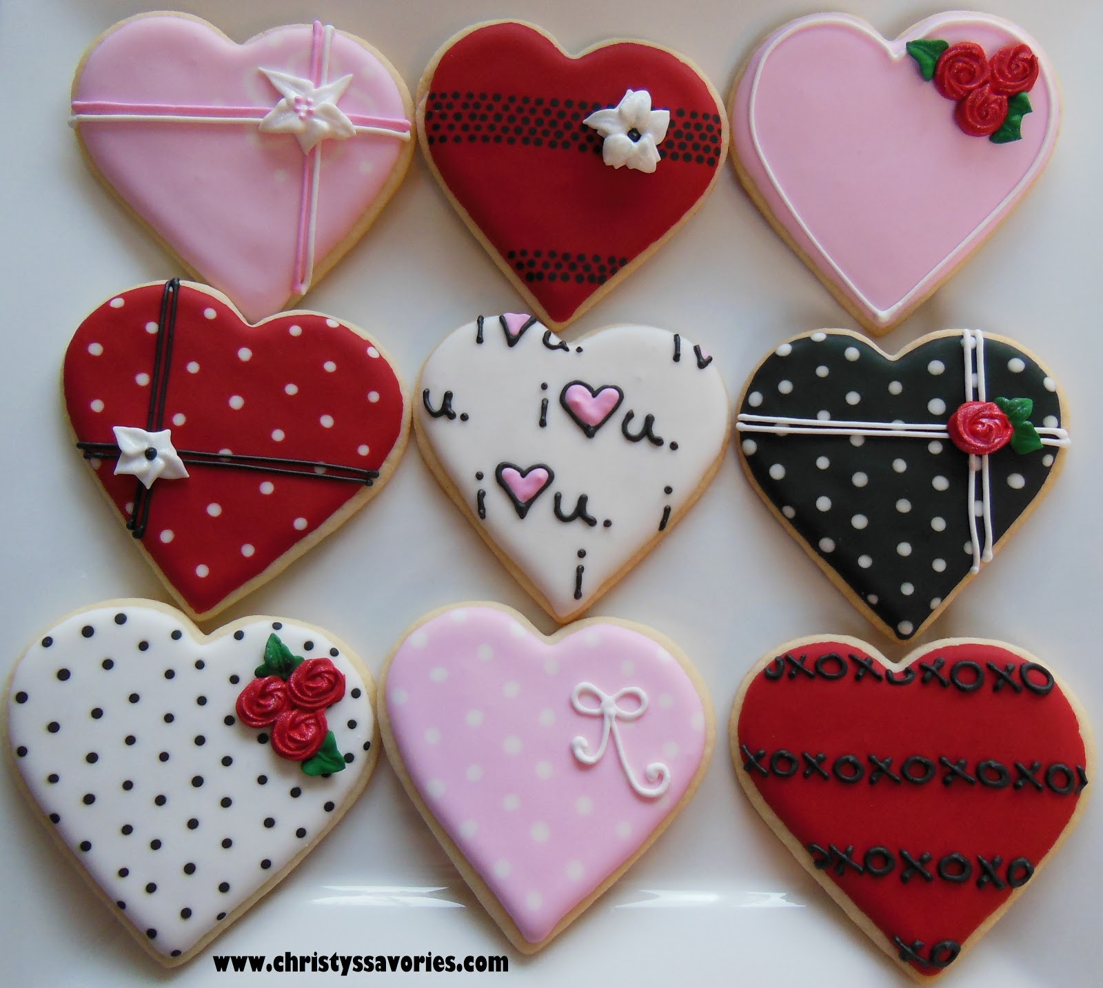 Valentine Sugar Cookies Decorating Ideas
 Christy s Savories Valentine s Day Heart Cookies