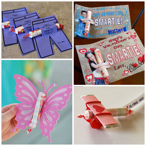 Valentine Sweet Gift Ideas
 Valentine Ideas for Kids Using Smarties Candy Crafty