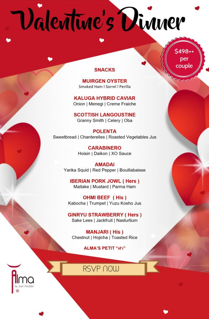 Valentine'S Day Dinner 2020
 Valentine’s Day Lunch and Dinner 2020 Special