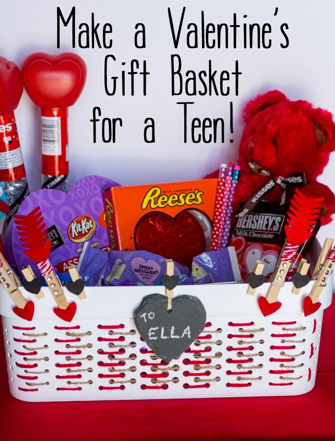 Valentine'S Day Gift Basket Ideas For Him
 Make a Valentine s Gift Basket for Teens