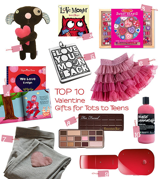 Valentine'S Day Gift Ideas For Teenage Daughter
 Top 10 Thursdays Valentine Gifts for Tots to Teens
