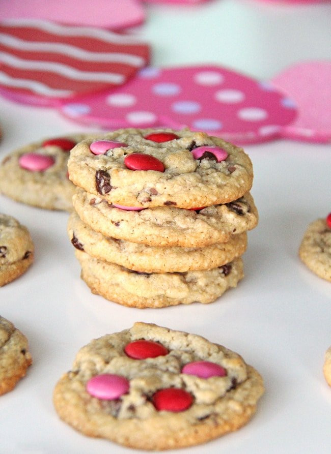 Valentines Chocolate Chip Cookies
 Valentines Day Chocolate Chip Cookies A Pretty Life In