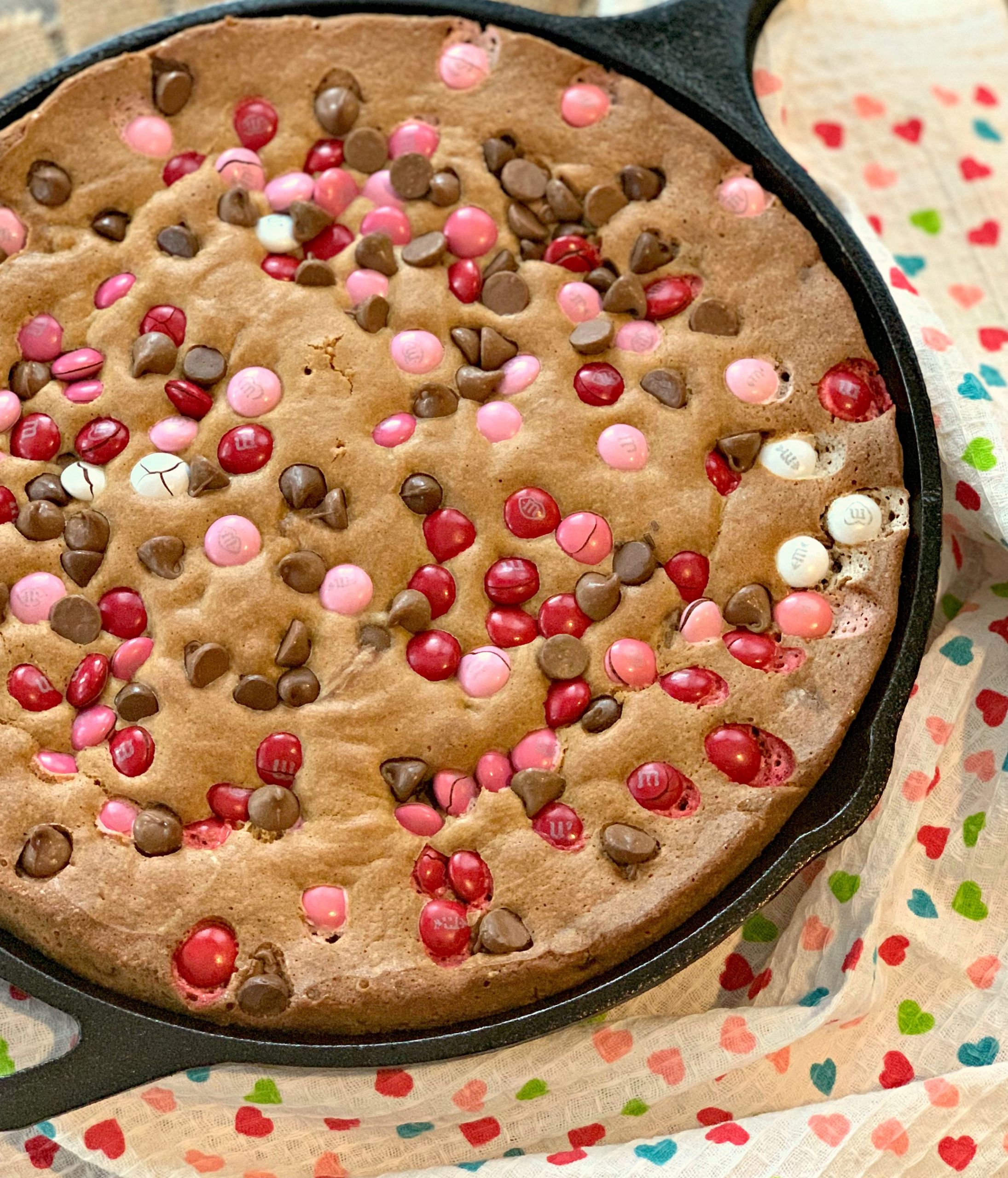 Valentines Chocolate Chip Cookies Lovely Valentine S Day Chocolate Chip Skillet Cookie the Cookin