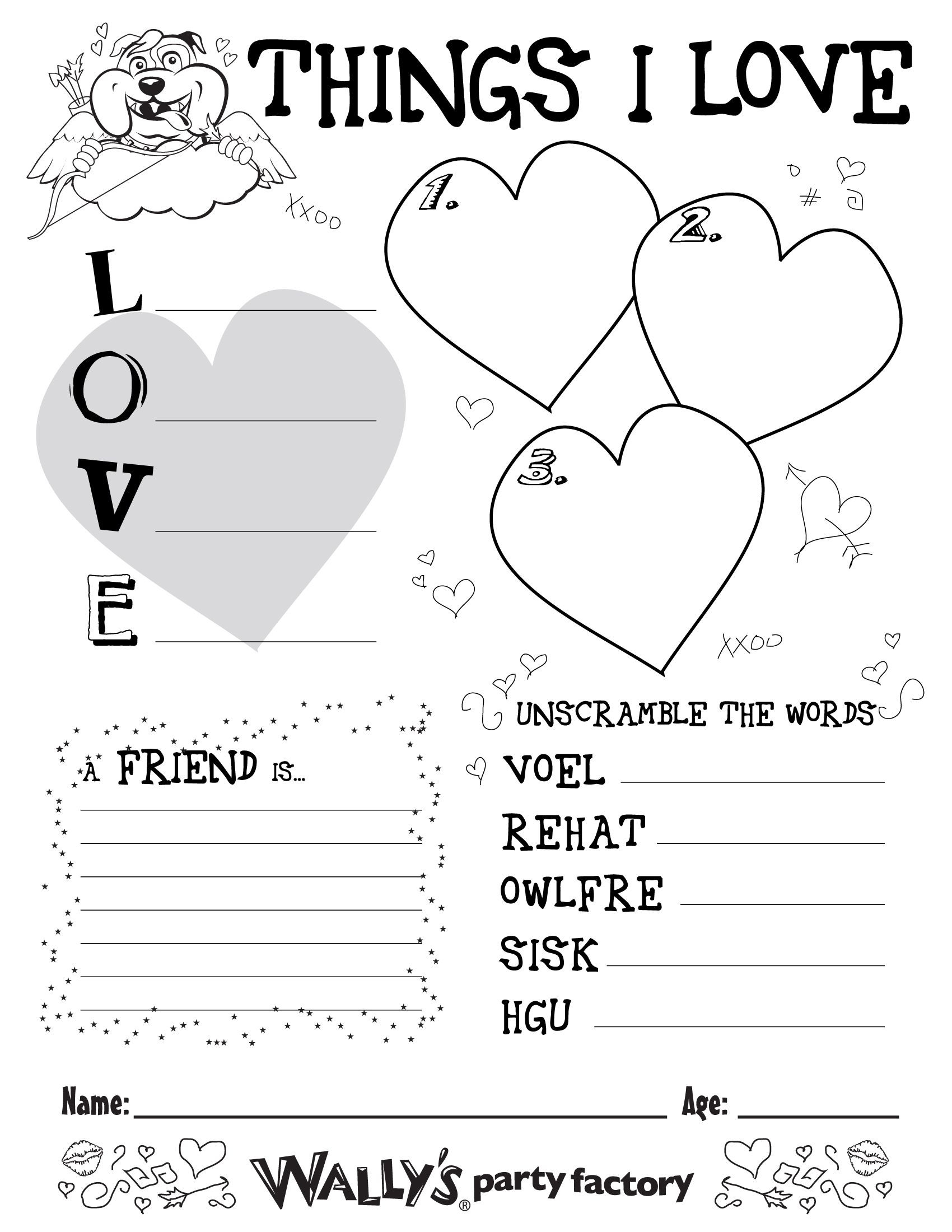 Valentines Day Activities For Kids
 Valentine s Day kids activity sheet DIY Classroom