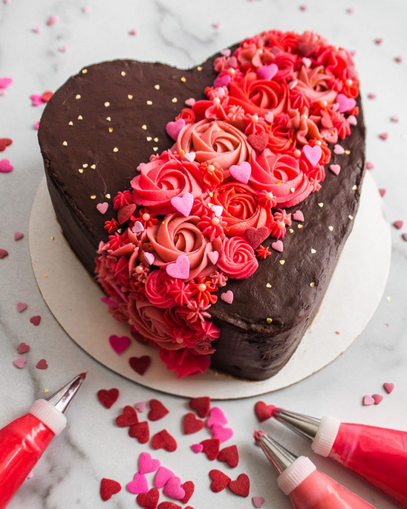 Valentines Day Cake Ideas
 Valentine s Day Chocolate Cake Tutorial Flour & Floral