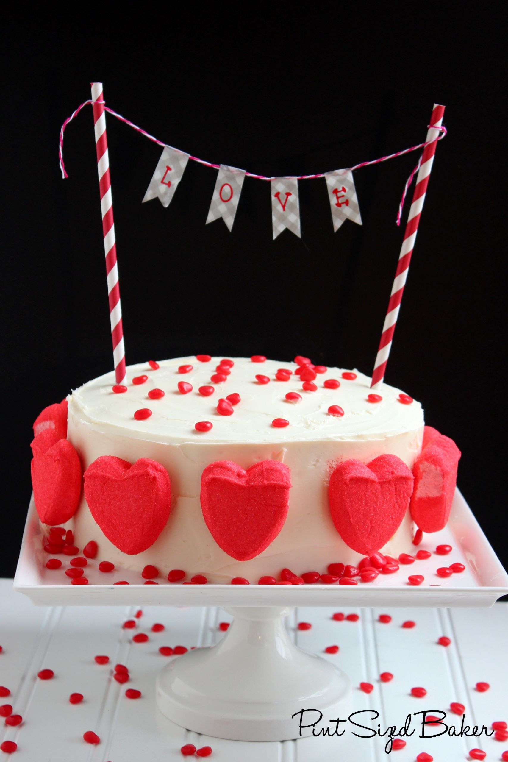 Valentines Day Cake Ideas
 Simple yet Pretty Valentine s Cake Pint Sized Baker