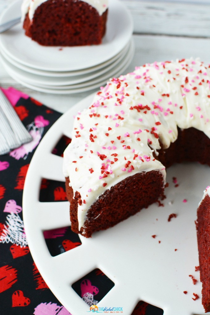 Valentines Day Cake Recipes
 Valentine s Day Red Velvet Bundt Cake Recipe The Rebel Chick