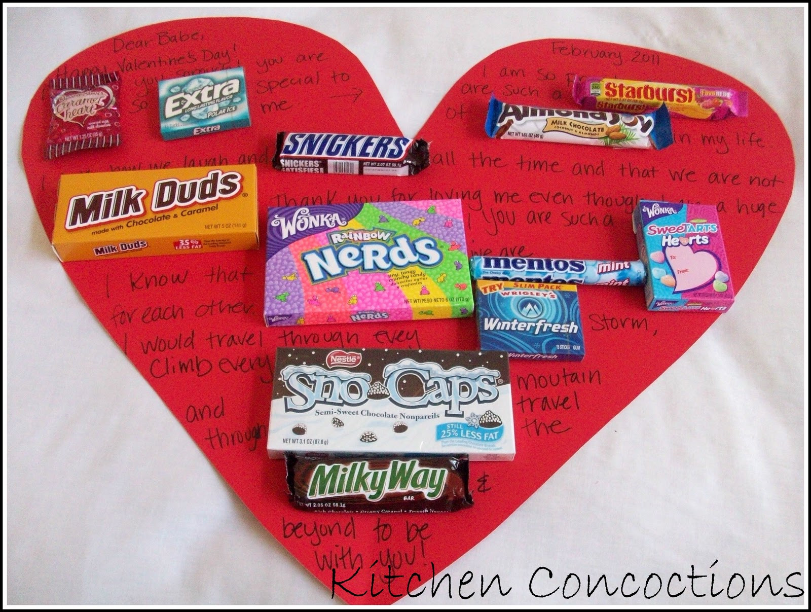 Valentines Day Candy Cards
 How To Valentine s Day Candy Cards Kitchen Concoctions
