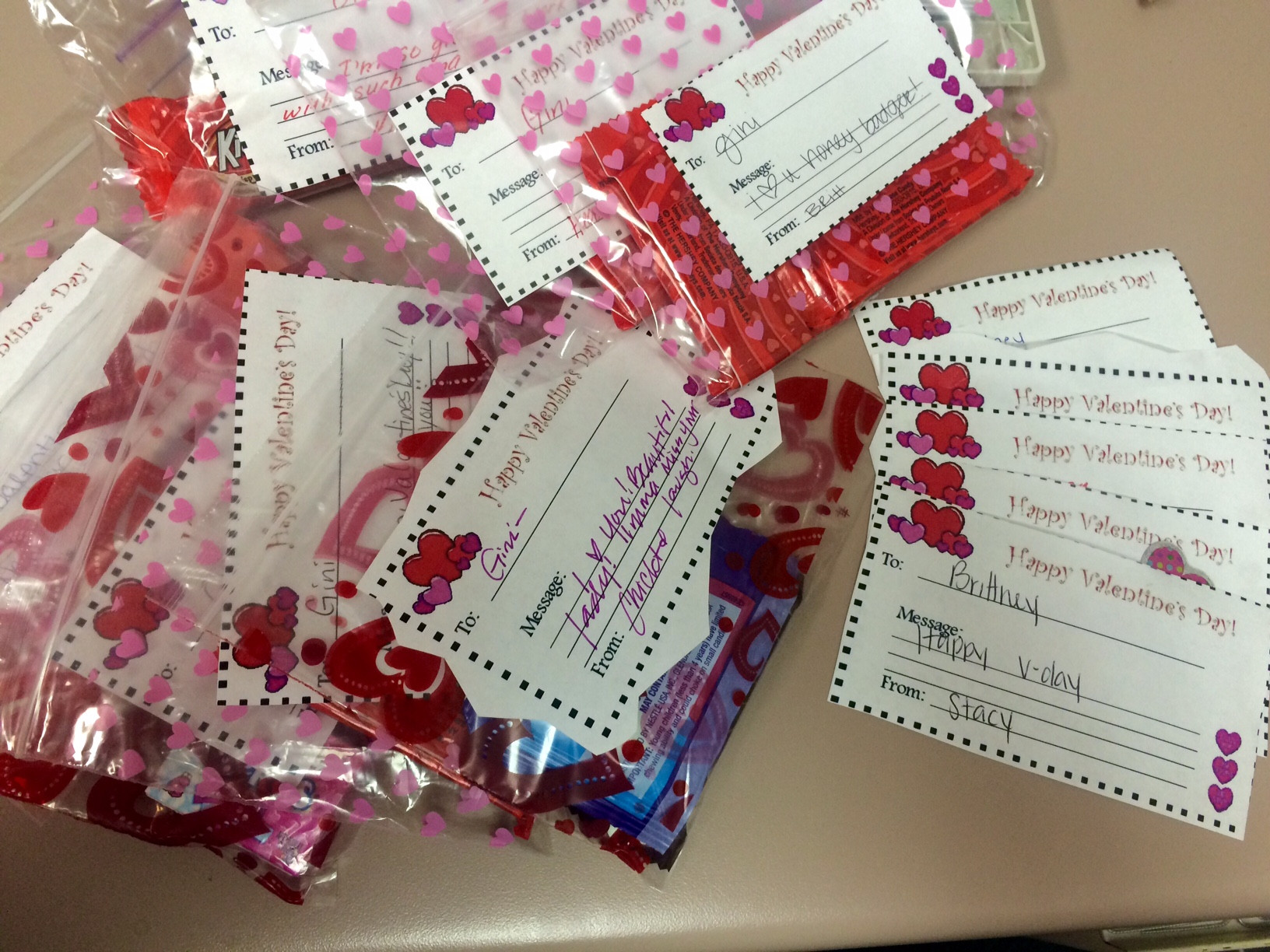 Valentines Day Candy Gram Beautiful Love is In the Air