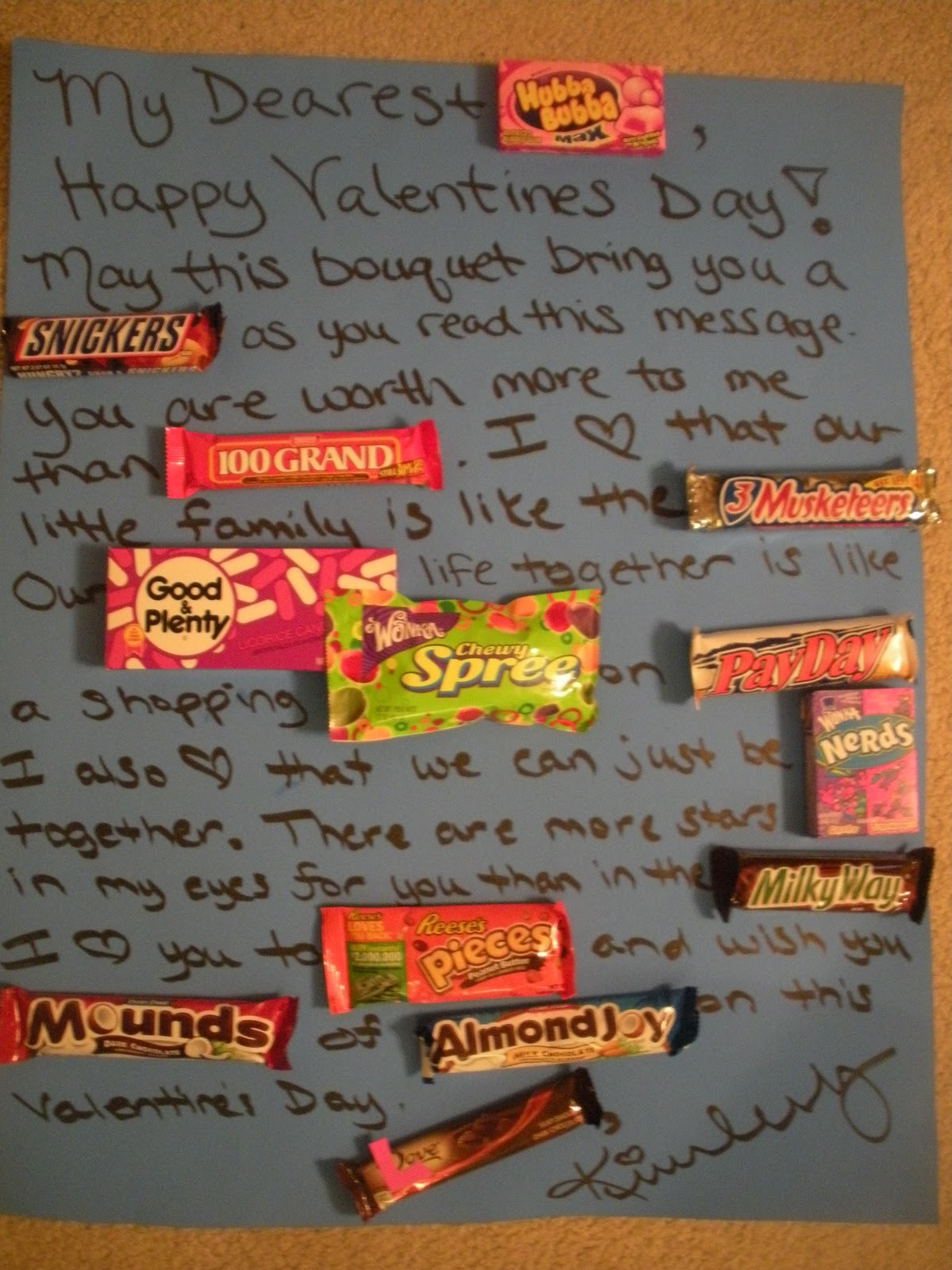 Valentines Day Candy Gram
 Wel e to the Mad House Valentine Candy Grams