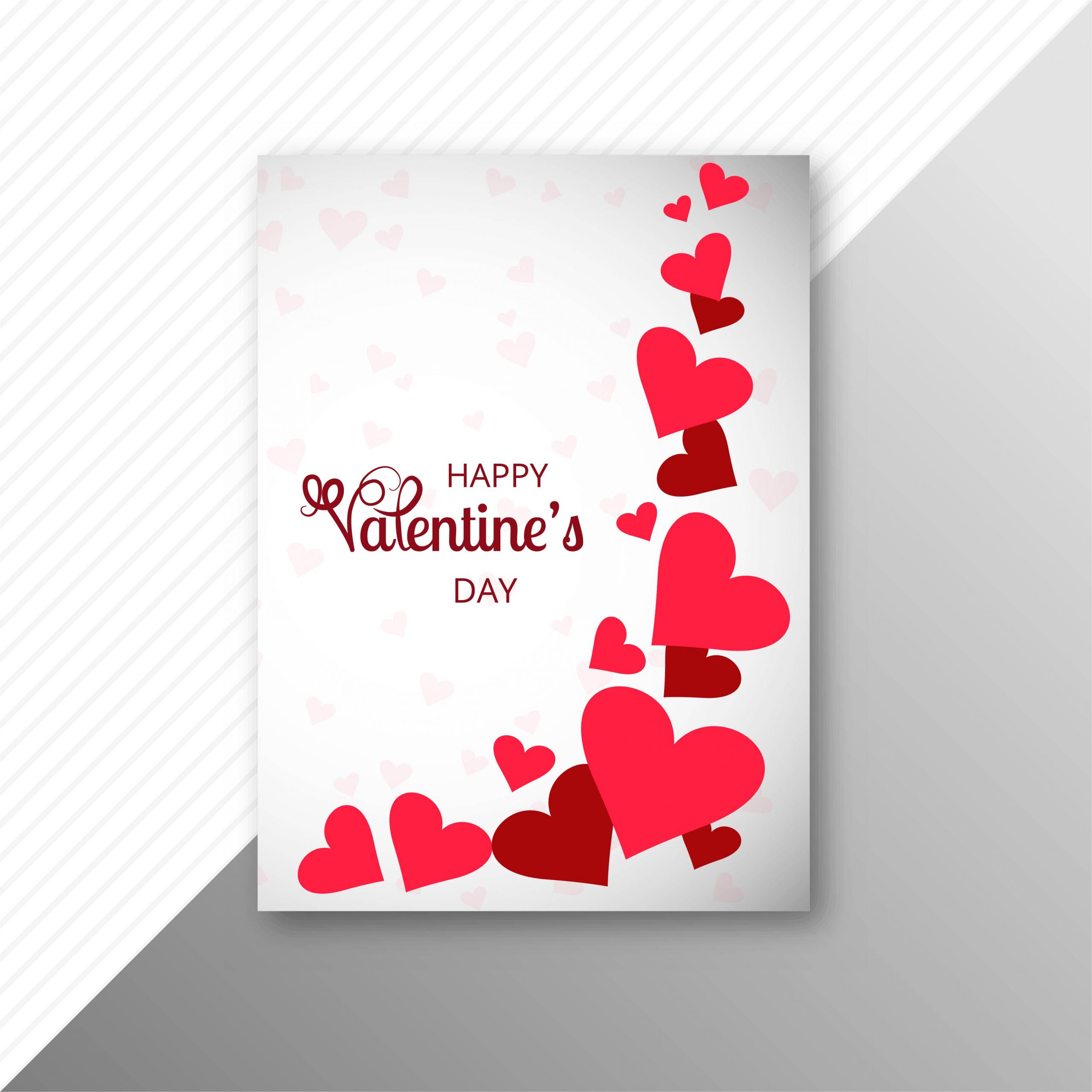 Valentines Day Card Design
 Beautiful valentine s day card template design vector