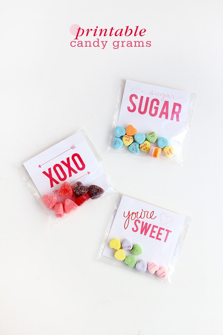 Valentines Day Cards With Candy
 Printable Valentine s Day Candy Grams
