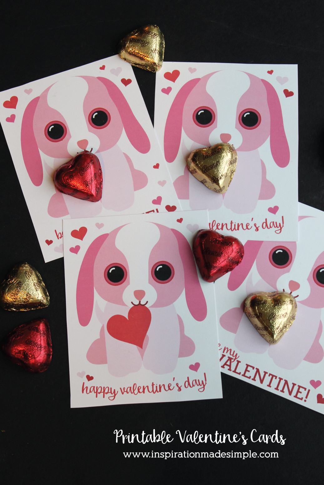 Valentines Day Cards With Candy
 Printable Puppy Valentine s Day Cards Inspiration Made