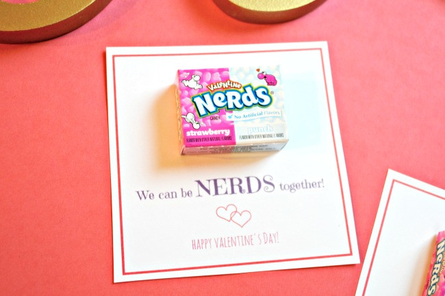 Valentines Day Cards With Candy
 NERDS Valentines Day Cards with Free Printable