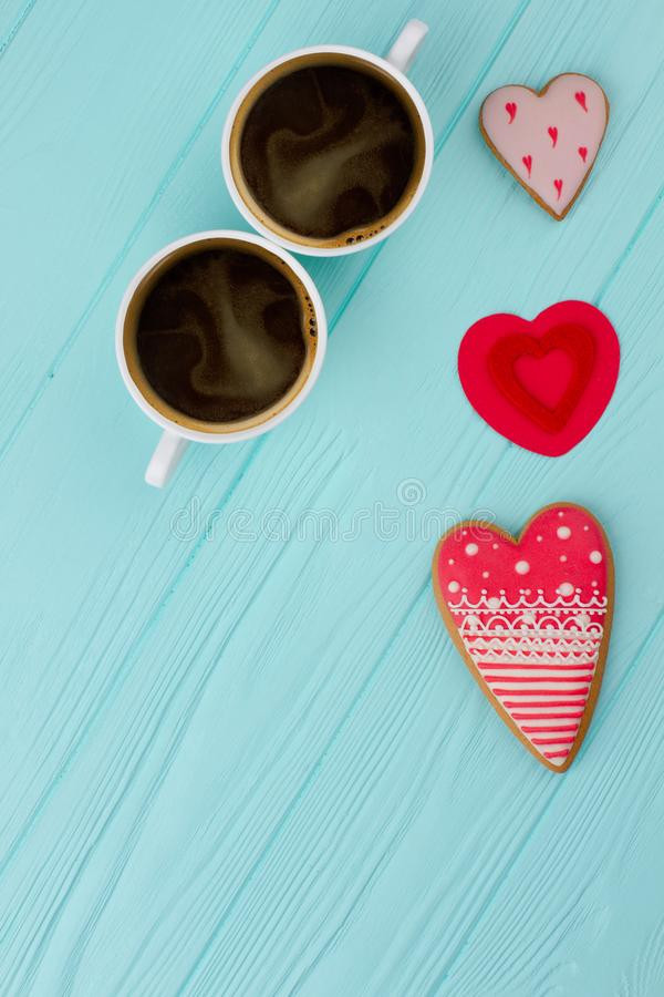 Valentines Day Coffee Drinks
 Valentines Day Coffee Drinks Stock Image of