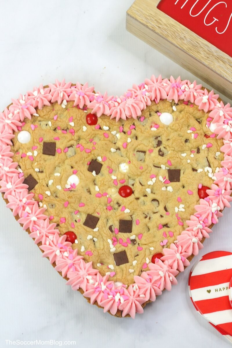 Valentines Day Cookie Cakes
 Heart Shaped Cookie Cake for Valentine s Day The Soccer