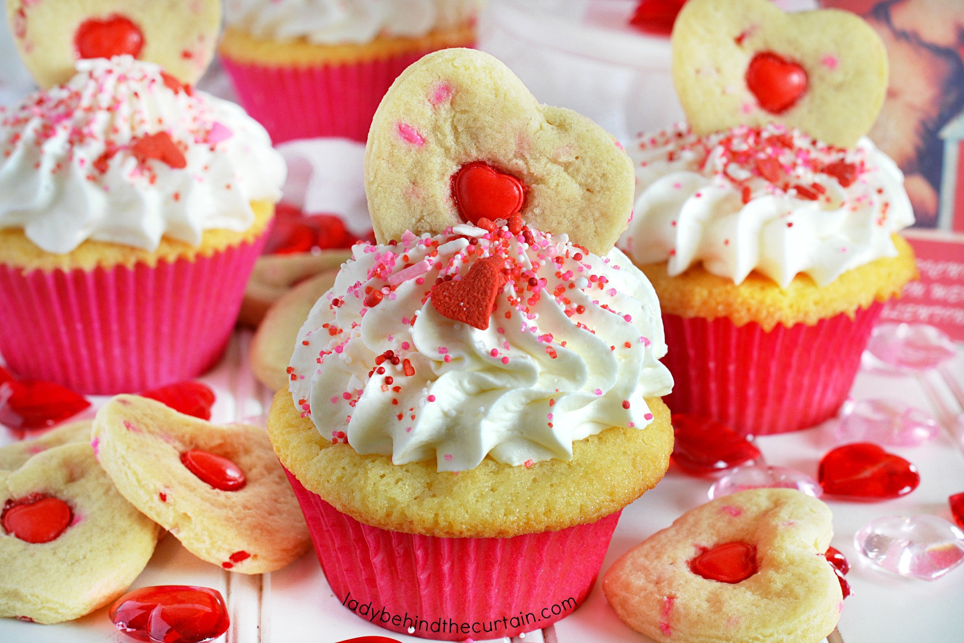 Valentines Day Cupcakes
 Strawberry Cream Filled Valentine s Day Party Cupcakes