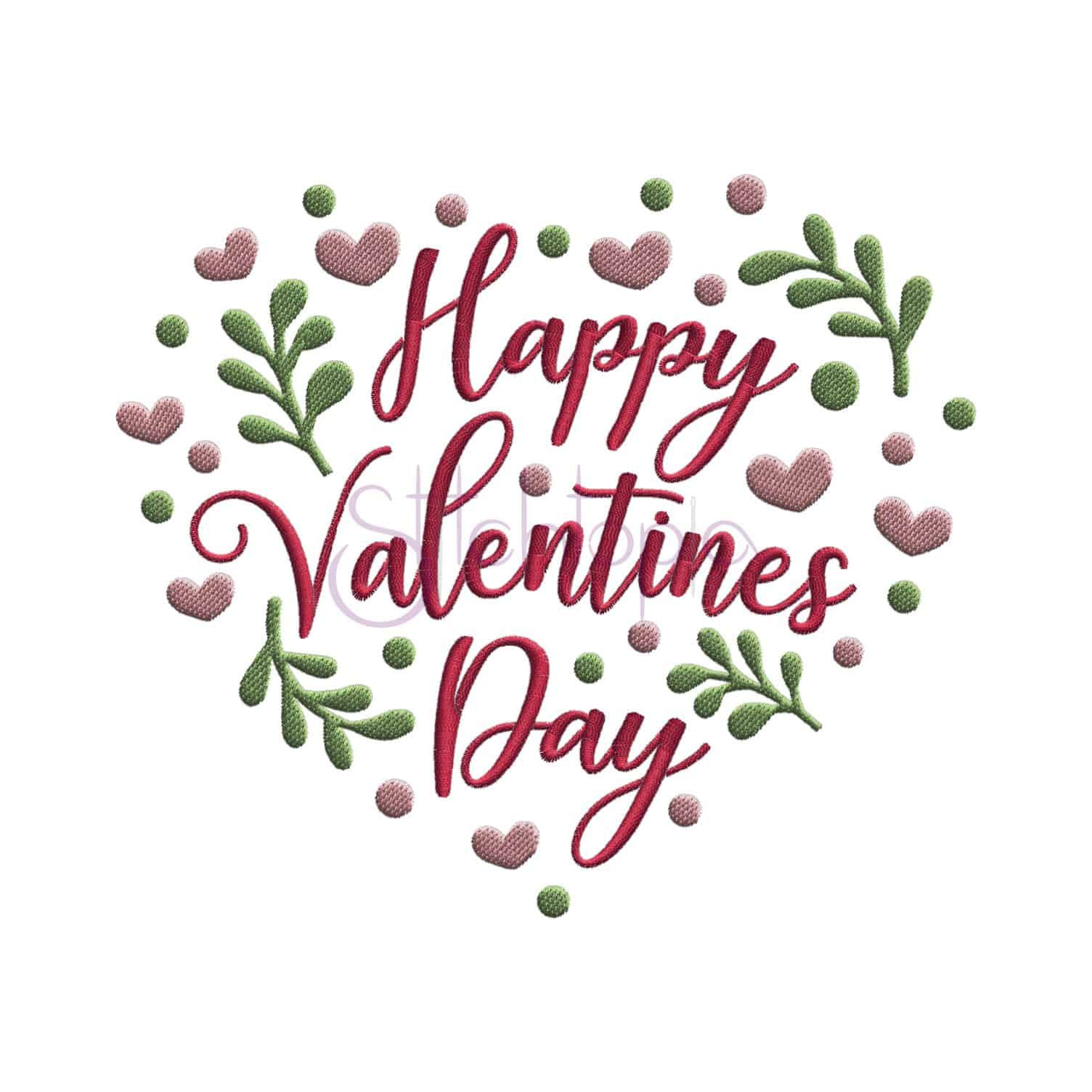 Valentines Day Design
 Happy Valentine s Day Heart Embroidery Design Stitchtopia