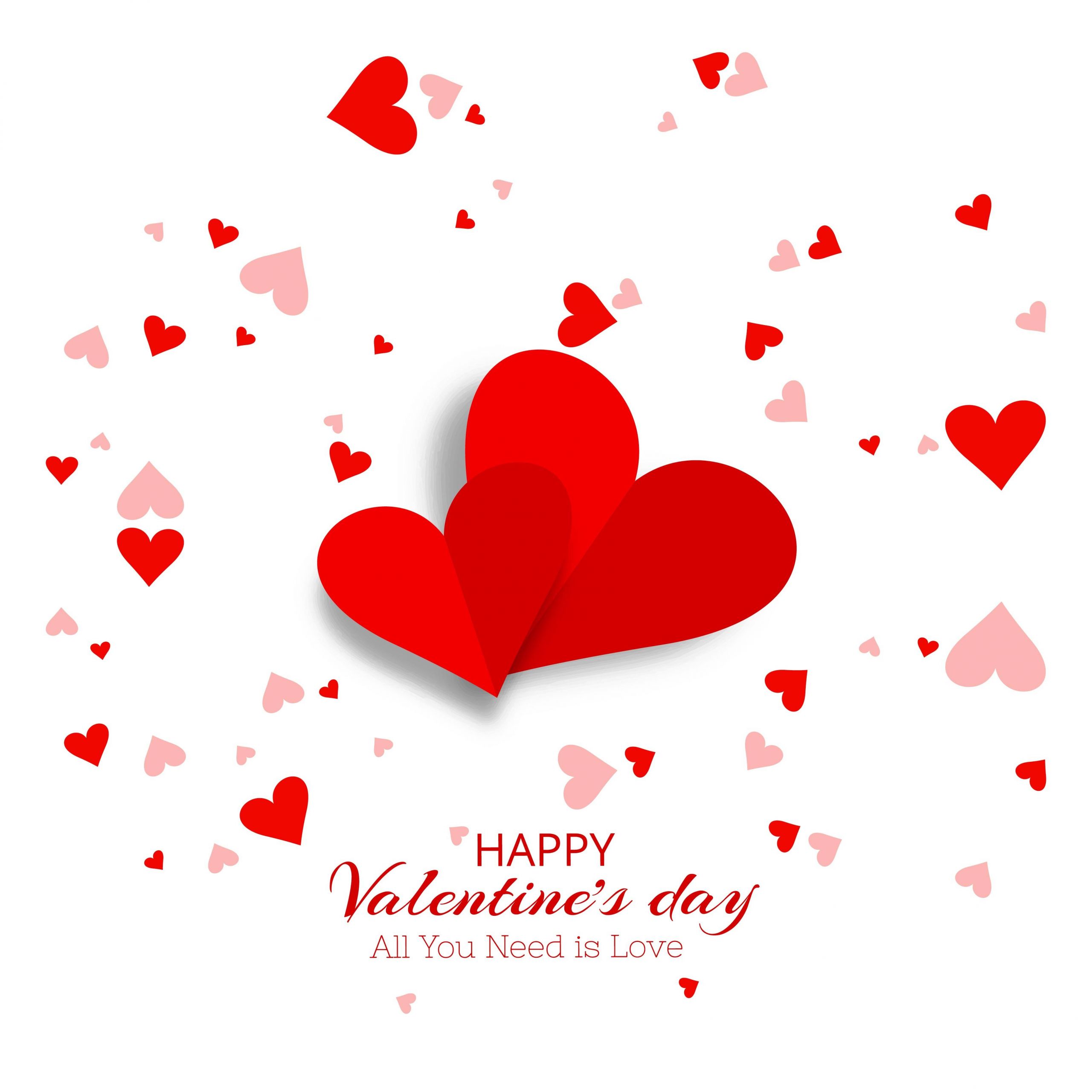 Valentines Day Design
 Beautiful hearts valentine s day card vector design