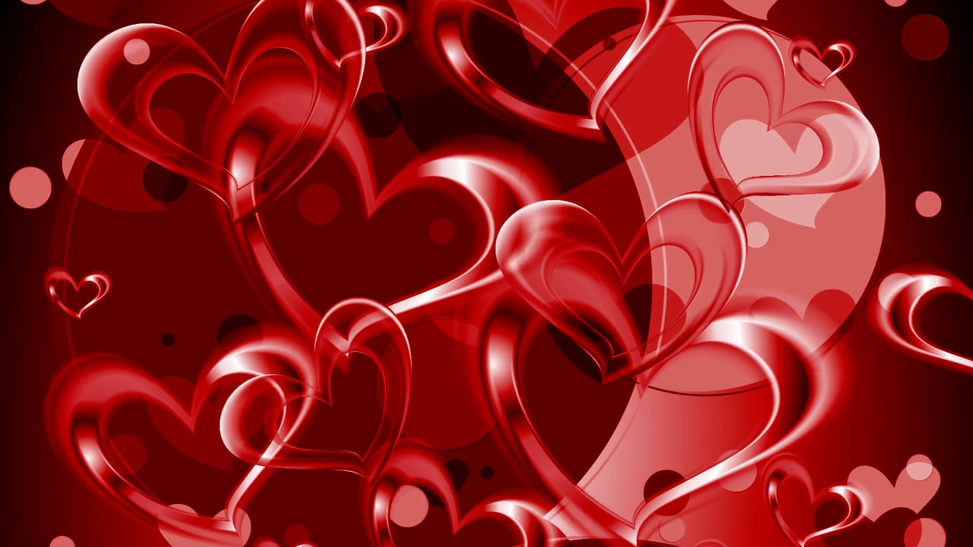 Valentines Day Design
 Valentine Day graphic design with red hearts Video