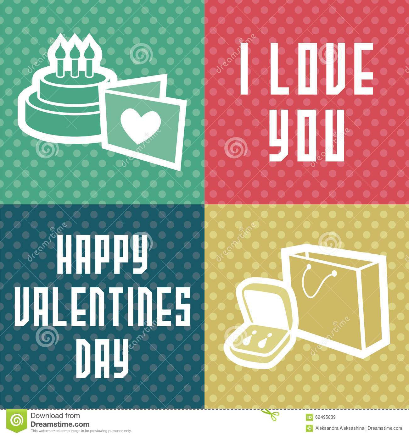 Valentines Day Gift Cards
 Vector Gift Card For Valentines Day Stock Vector