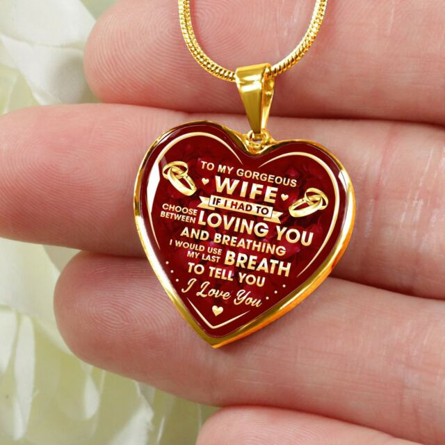 Valentines Day Gift Ideas For Wife
 To My Wife Valentine s Day Ideas Wedding Heart Necklace