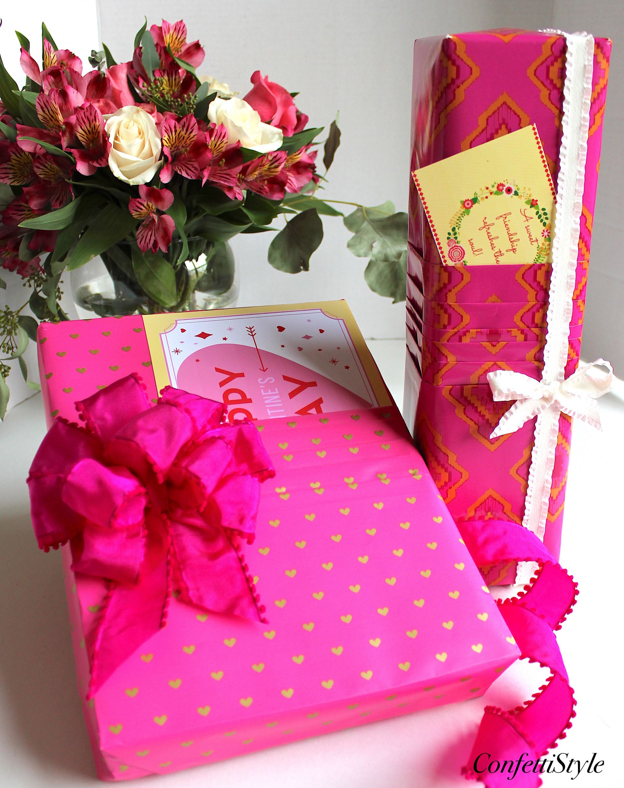 Valentines Day Gift Wrapping Ideas
 Gift Wrap Inspiration Pleated Paper Valentines Wrap
