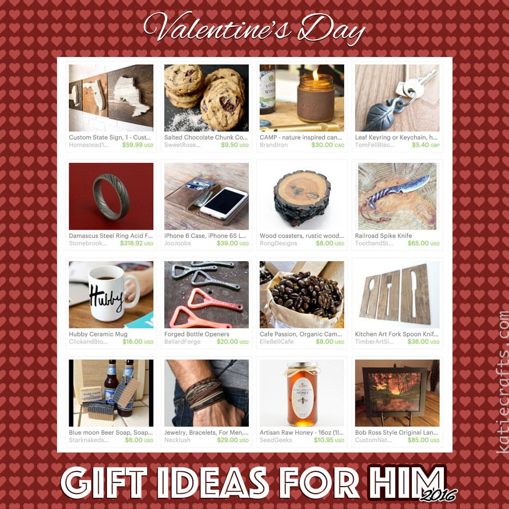 Valentines Day Gifts For Him 2016
 Valentine’s Day Gift Ideas For Him 2016 • Katie Crafts