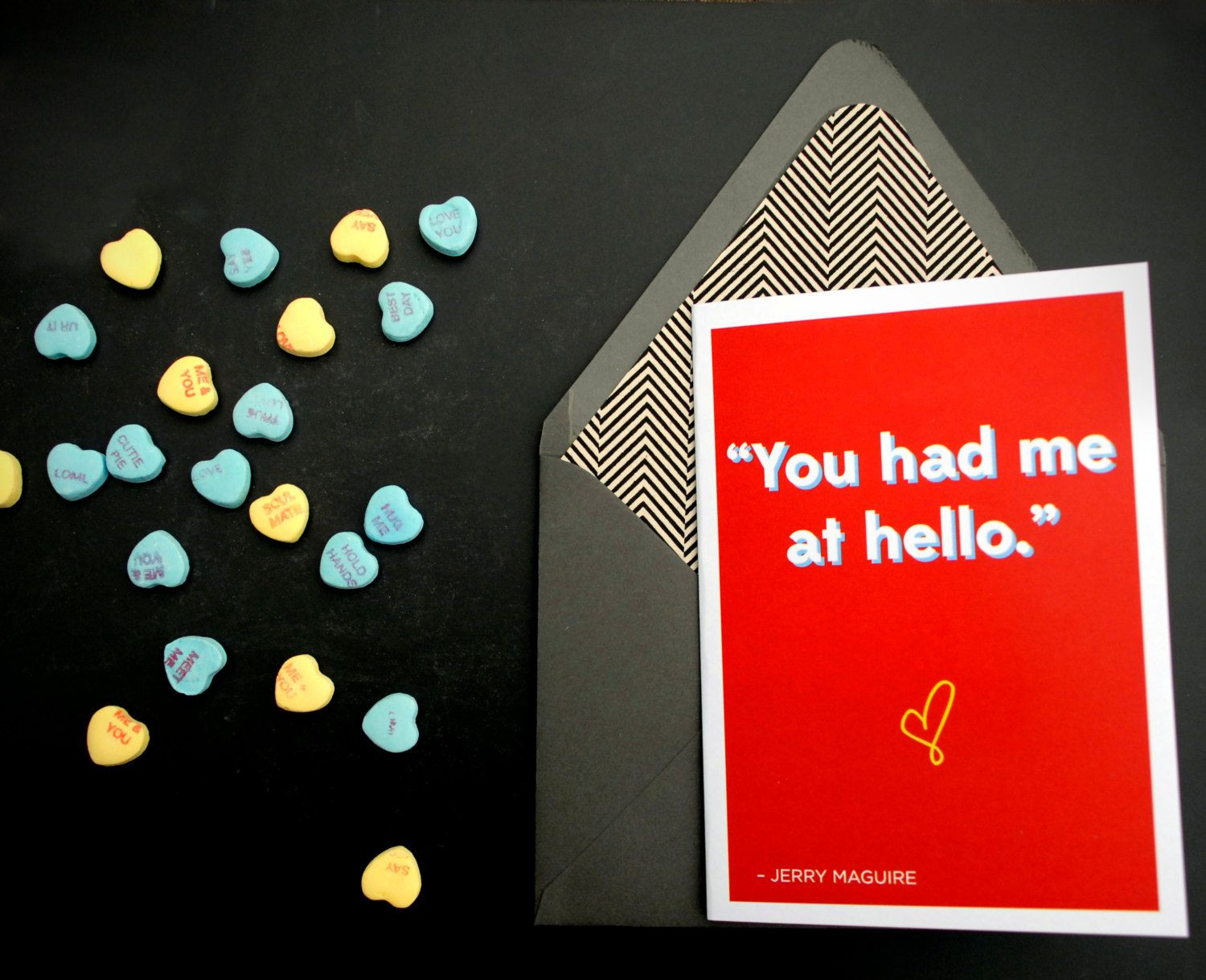 Valentines Day Movie Quote
 Valentine s Day Card Movie Quote Jerry Maguire