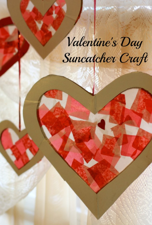 Valentines Day Paper Craft
 Easy Valentine s Day Craft For Kids Tissue Paper Heart