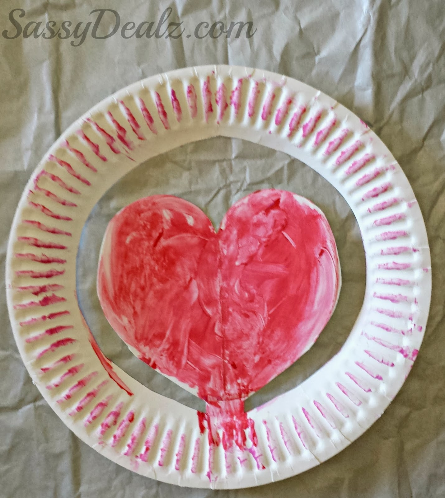 Valentines Day Paper Craft
 Paper Plate Heart Craft For Kids Crafty Morning