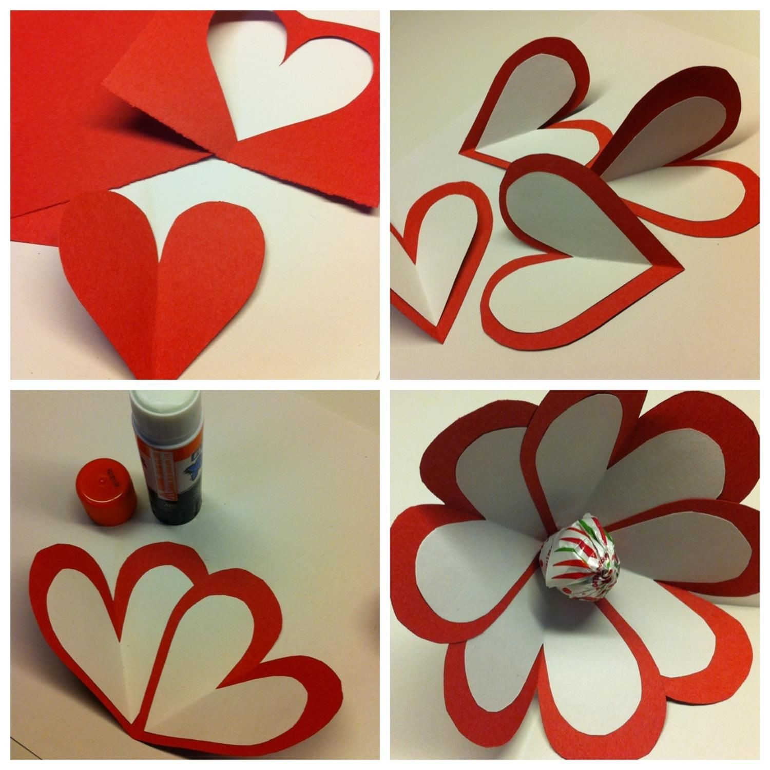 Valentines Day Paper Craft
 Easy Valentine Crafts for Kids Ideas 29