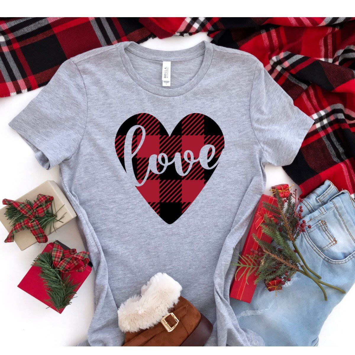 Valentines Day Shirt Ideas
 Valentines Shirt Buffalo Plaid Heart XOXO T Shirt XOXO