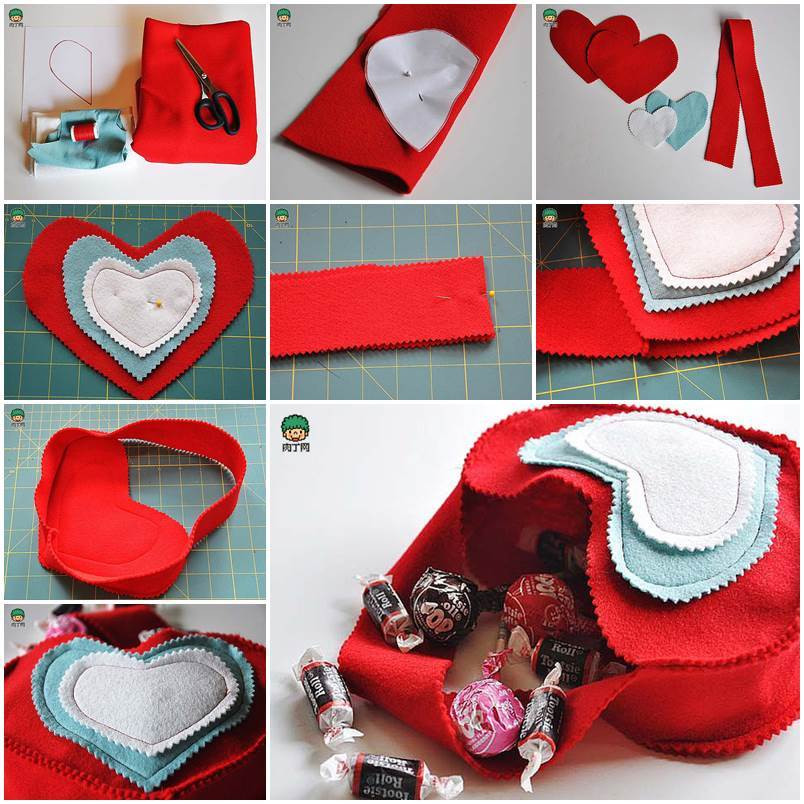 Valentines Gift Bag Ideas
 DIY Valentine s Day Felted Gift Bag