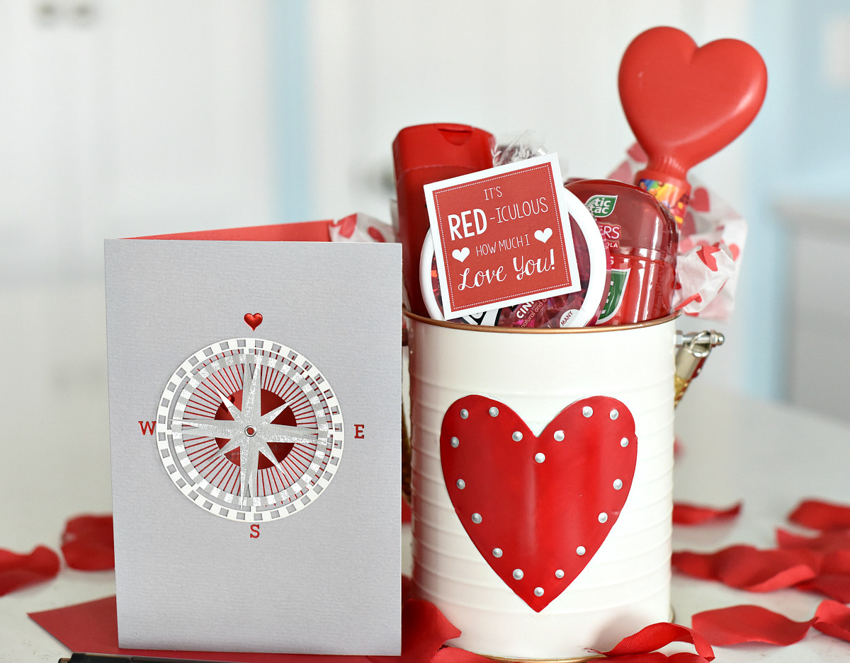 Valentines Gift Ideas For Him Pinterest
 Cute Valentine s Day Gift Idea RED iculous Basket
