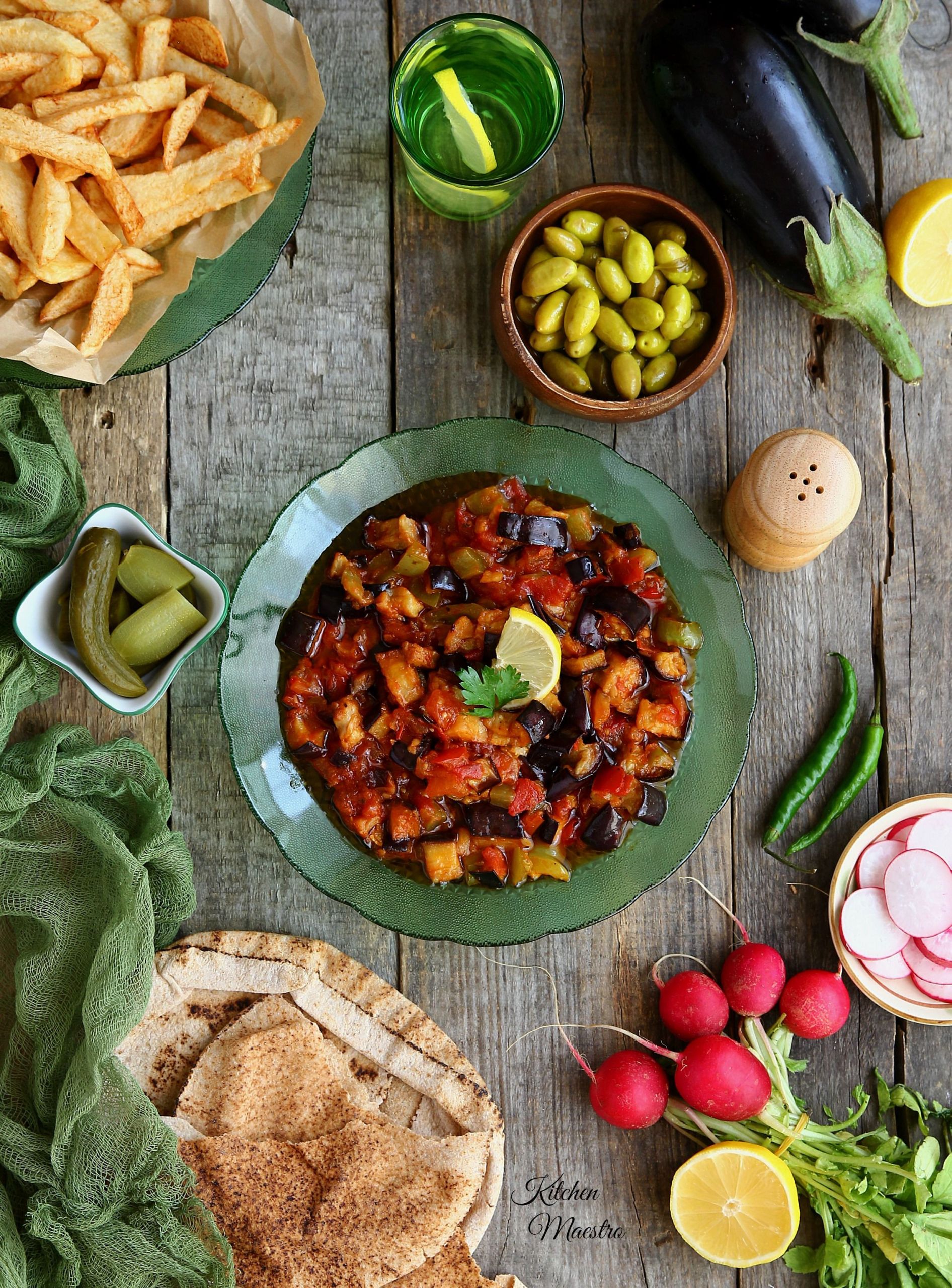 Vegetarian Middle Eastern Recipes
 Moussaka المسقعة الشعبية
