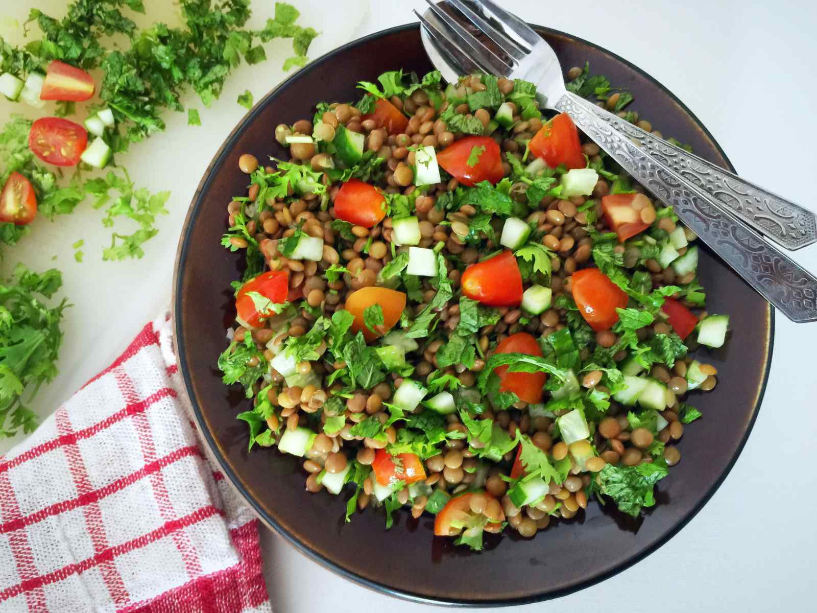 Vegetarian Middle Eastern Recipes Best Of Lentil Tabbouleh Recipe Middle Eastern Ve Arian Salad