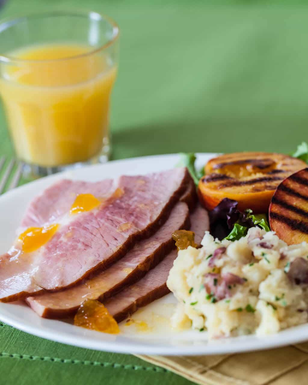 Why Ham For Easter
 Easter Ham Recipe with Grilled Peaches and Glaze